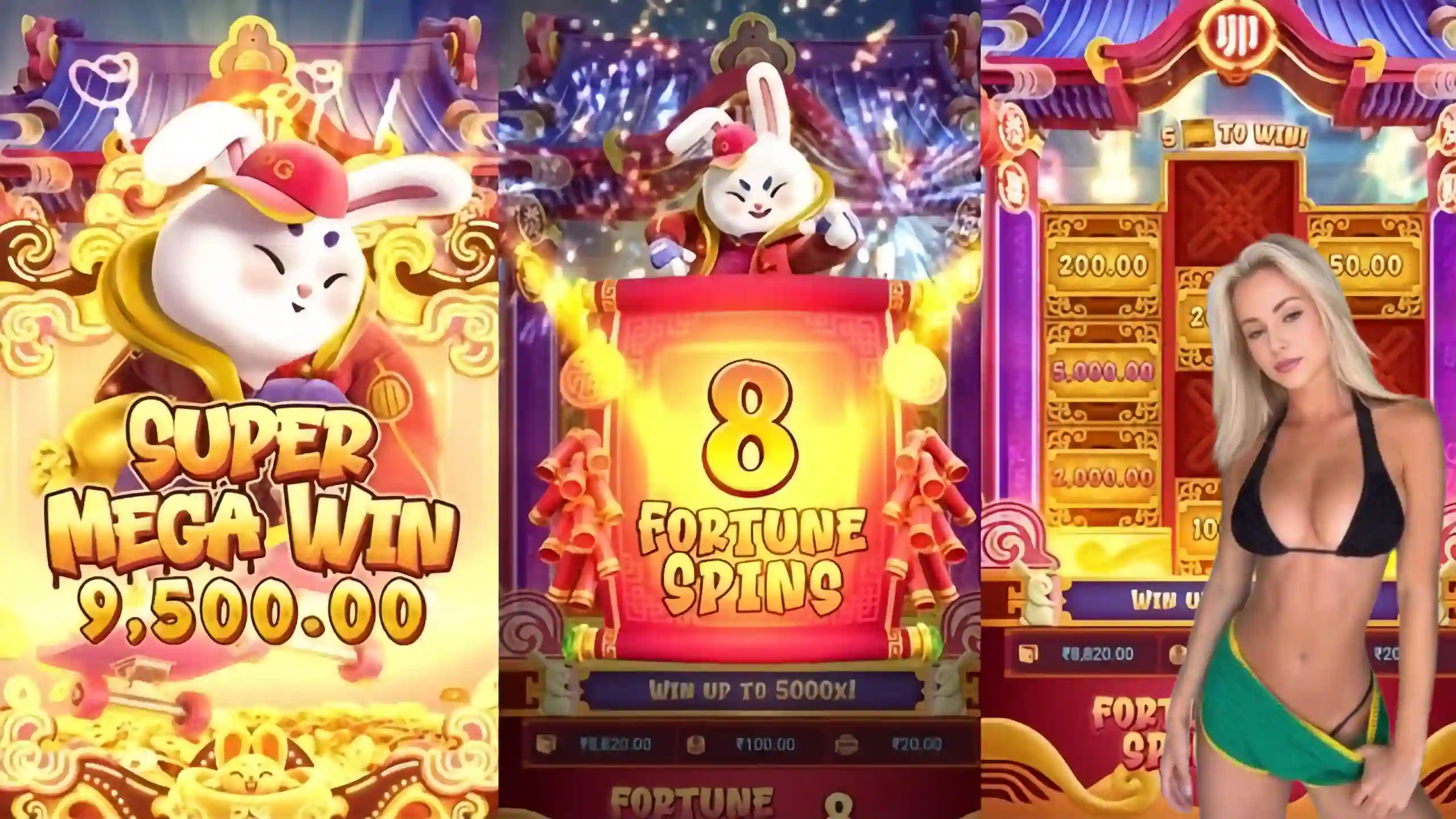 Wild Expansivo Fortune Rabbit slot365 - Coelho Dourado que Expande